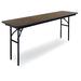 McCourt Manufacturing Rectangular Folding Table Metal in Gray/Brown | 30 H x 72 W x 18 D in | Wayfair 71000LBG