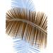 Menaul Fine Art 'Palm Frond' by Scott J. Menaul Graphic Art on Wrapped Canvas in Blue/Brown | 24 H x 16 W x 1.5 D in | Wayfair