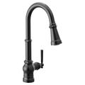 Moen Peterson Touchless Single Handle Kitchen Faucet w/ Wave & Power Boost & w/ Accessories in Gray | 5.6 W x 9 D in | Wayfair S72003EVSRS
