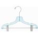 Only Hangers Inc. Hanger w/ Clips for Suit/Coat Plastic/Metal in Blue | 7 H x 12 W in | Wayfair PH102BLUE-50