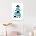 Oliver Gal Fashion & Glam Lady Fashion & Cat Fashion Lifestyle - Painting on Canvas in Black/Blue/White | 15 H x 10 W in | Wayfair
