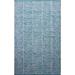 Blue/White 60 x 0.25 in Area Rug - Rosecliff Heights Parker Hand-Woven Blue Area Rug Cotton | 60 W x 0.25 D in | Wayfair ROHE1369 38744846