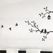 Simple Shapes Birds & Branches Wall Decal Vinyl in Gray/Black | 35 H x 37 W in | Wayfair WF5000-Small