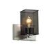 17 Stories Bennett 1-Light Armed Sconce Metal in Black | 7.75 H x 7 W x 5.75 D in | Wayfair STSS1249 38920243