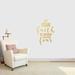 Sweetums Wall Decals Let Your Faith Be Bigger Than Your Fear Wall Decal Vinyl in Yellow | 36 H x 27 W in | Wayfair 2709gold