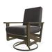 Telescope Casual Wexler Outdoor Rocking Chair w/ Cushions in Gray/Brown | 39 H x 29.5 W x 30 D in | Wayfair 5W6J97301