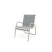 Latitude Run® Gardenella Stacking Patio Dining Armchair Sling in Brown | 34 H x 24 W x 28.5 D in | Wayfair 6F7F2F3BB9F24D3897C364B42133B974