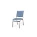 Red Barrel Studio® Hiraku Patio Dining Side Chair Sling in Gray | 35.5 H x 17.5 W x 25 D in | Wayfair 319D969F1441440681492ADA5F7120C6