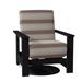 Telescope Casual Leeward Swivel Recliner Patio Chair w/ Cushions Plastic in Red/Gray/Black | 39 H x 33 W x 35 D in | Wayfair 869860201