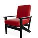 Telescope Casual Wexler Patio Chair w/ Cushions Plastic in Black | 38 H x 29.5 W x 31 D in | Wayfair 5W7801A01