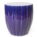 Seasonal Living Ceramic Accent Stool Ceramic in Blue | 20 H x 18 W x 18 D in | Wayfair 308FT310P2NB