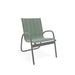 Latitude Run® Gardenella Stacking Patio Dining Armchair Sling in Gray | 34 H x 24 W x 28.5 D in | Wayfair 647D994F756B4CE7B75CF4FF7C6FC2E6