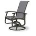 Red Barrel Studio® Hinch Swivel Patio Dining Chair Sling in Gray | 39 H x 27.5 W x 28.5 D in | Wayfair 897C821B47AB43B2AFE0BB6188DEF1D9