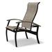 Red Barrel Studio® Hinch Patio Dining Chair Sling in Black | 39 H x 28.5 W x 30 D in | Wayfair 6B092DA22C7D4CA79C92795FAE732FF8