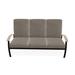 Red Barrel Studio® Hinch 3-Seat Patio Sofa w/ Cushions Metal/Rust - Resistant Metal/Sunbrella® Fabric Included in Gray/Brown | Wayfair