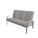 Red Barrel Studio® Hinch 3-Seat Patio Sofa w/ Cushions Metal/Rust - Resistant Metal/Sunbrella® Fabric Included in Gray | Wayfair