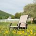 Red Barrel Studio® Hinch Patio Dining Chair Sling in Gray | 39 H x 27.5 W x 28.5 D in | Wayfair F1F39698A1E742B2910258EAA2EACA62