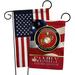 Breeze Decor American Coast Guard Family Honor - Impressions Decorative American Applique 2-Sided 19 x 13 in. Garden Flag in Red/Blue | Wayfair