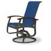 Red Barrel Studio® Hinch Swivel Patio Dining Chair Sling in Gray | 39 H x 27.5 W x 28.5 D in | Wayfair 5EF1FC64A0A847559434A7EB522990F5
