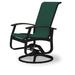 Red Barrel Studio® Hinch Swivel Patio Dining Chair Sling in Black | 39 H x 27.5 W x 28.5 D in | Wayfair CADBBE479FD14BE88FEC8FC2C1638817