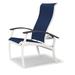 Red Barrel Studio® Hinch Patio Dining Chair Sling in White | 39 H x 28.5 W x 30 D in | Wayfair F1106EDE13EA402A99FB444D6F407AD1