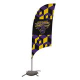 Victory Corps NCAA [Unavailable] 88 x 28 in. Feather Banner in Black/Brown/Gray | 88 H x 28 W in | Wayfair 810029MAN-002