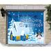 The Holiday Aisle® Winter Wonderland Garage Door Mural Polyester in Blue/White | 84 H x 96 W x 1 D in | Wayfair 04D453F04DA8466B87EBE288B276766F