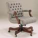 Triune Business Furniture Ergonomic Executive Chair Upholstered | 36 H x 26 W x 29 D in | Wayfair 1181/Dillon Vinyl/Williamsburg/Mahogany