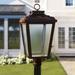 Three Posts™ Mayhugh 1 -Light Hardwired Integrated LED Lantern Head Aluminium/Metal in Brown | 18" H × 8.5" W × 8.5" D | Wayfair