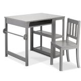 Sorelle Creative Table & Chair Set Wood in Gray | 27 H x 35.4 W in | Wayfair 31000-GR