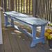 Uwharrie Outdoor Chair Carolina Preserves Picnic Bench Wood/Natural Hardwoods in Blue | 18.25 H x 66 W x 14 D in | Wayfair C098-P31