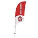 Victory Corps NCAA [Unavailable] 88 x 28 in. Feather Banner in Black/Brown/Gray | 88 H x 28 W in | Wayfair 810028BAY-002