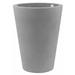 Vondom Cono Resin Pot Planter Resin/Plastic in Gray | 31.5 H x 15.75 W x 15.75 D in | Wayfair 40540R-STEEL