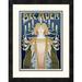 Global Gallery 'Bec Auer' by Privat Livemont Framed Vintage Advertisement Paper in Blue/Yellow | 22 H x 17.44 W x 1.5 D in | Wayfair