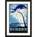 Global Gallery 'Dinard/Bretagne' by Eugene Rollier Framed Vintage Advertisement Paper in Blue | 28 H x 20 W x 1.5 D in | Wayfair DPF-296013-22-119