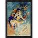 Global Gallery 'Les Arts/La Danse' by Jules Cheret Framed Vintage Advertisement Canvas in Blue/Orange | 24 H x 17.09 W x 1.5 D in | Wayfair