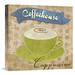 Global Gallery 'Cappuccino' by Skip Teller Vintage Advertisement on Wrapped Canvas in Brown/Green | 18 H x 18 W x 1.5 D in | Wayfair