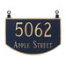 Montague Metal Products Inc. Prestige 2-Line Hanging Address Plaque Metal | 10.25 H x 15.5 W x 0.25 D in | Wayfair TSH-0003S2-H-BW