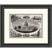 Global Gallery Public Buildings in Washington Framed Painting Print Paper in Black/Gray | 21.58 H x 26 W x 1.5 D in | Wayfair DPF-281063-16-153