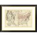 Global Gallery 'Railroad map of the United States, 1890' by Samuel Augustus Mitchell Framed Graphic Art Metal | 24 H x 32 W x 1.5 D in | Wayfair