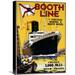 Global Gallery 'Booth Line' by W. Mcdonald Vintage Advertisement on Wrapped Canvas Canvas | 22 H x 15.46 W x 1.5 D in | Wayfair GCS-295786-22-143