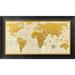 Global Gallery 'Geo I' by Joannoo Framed Graphic Art on Canvas Metal in Yellow | 22 H x 40 W x 1.5 D in | Wayfair GCF-460893-1224-131