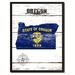 Wrought Studio™ Oregon State Vintage Flag Picture Frame Graphic Art Print Canvas in Black/Blue | 9 H x 7 W in | Wayfair VRKG7808 43907997