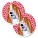 The Holiday Aisle® Hearts Love Car Coaster Ceramic | 2.5 H x 0.25 D in | Wayfair 3E01985A414F4930BF9CB22F2D534B6A