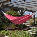 Ebern Designs Vivere Scrivener Double Polyester Durable Hammock (450 lb Capacity) Polyester in Pink | 1 H x 54 W x 144 D in | Wayfair