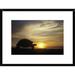Global Gallery 'Galapagos Giant Tortoise At Sunrise on Caldera Rim, Alcedo Volcano, Galapagos' Framed Photographic Print Paper in Black | Wayfair