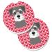The Holiday Aisle® Hearts Love Car Coaster Ceramic | 2.5 H x 0.25 D in | Wayfair BE15272EA30B491086C844A534C66620