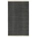 White 24 x 0.25 in Area Rug - Joss & Main Jake Handmade Flatweave Dark Gray Rug Polypropylene | 24 W x 0.25 D in | Wayfair