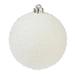 The Holiday Aisle® Iced Ball Ornament Plastic in White | 4 H x 4 W x 4 D in | Wayfair 79473C66BEB7485BB3F651F329D6288F