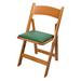 Kestell Furniture Maple Wood Padded Folding Chair Vinyl/Fabric in Brown | 35.5 H x 17.25 W x 14.25 D in | Wayfair M-210F-V-Green Vinyl/Pecan